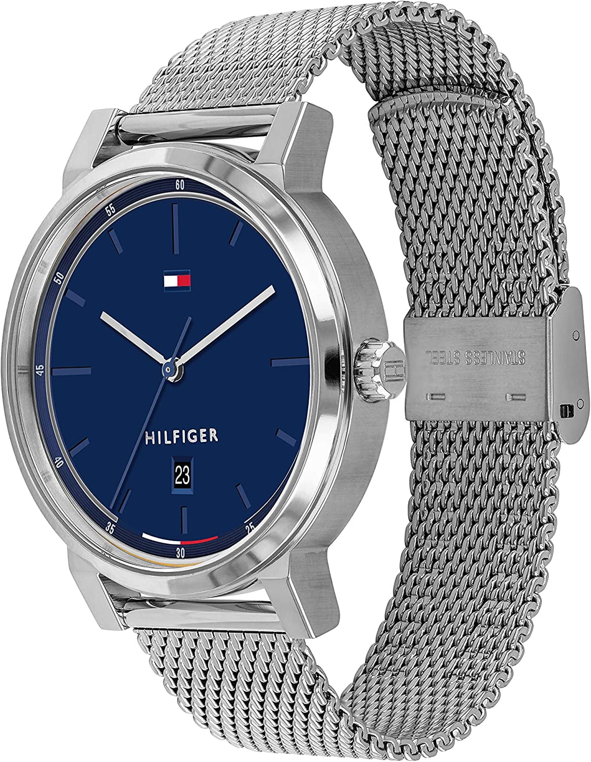 Hilfiger Watch Steel Thompson Mesh Mens 1791732 Stainless Tommy