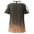 thumbnail image 5 of Hvot&aat Womens Cute T-Shirt Round Neck Short Sleeve Lace Crochet Blouses Wildflower Graphic Tees Spring/Summer Clothing, 5 of 6
