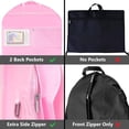 thumbnail image 3 of URSOFINE Waterproof Hanging Garment Bag 40 inch Clothes Bag with Gusset, 5 Pockets Side Zip for Dance Costumes Sports Skating Theatre Pageants Cheer Cosplay, 3 of 4