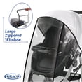 thumbnail image 2 of Graco Universal Deluxe Stroller Rain Cover with Zippered Window, Fits most Strollers, Vinyl, Clear, 2 of 6