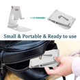 thumbnail image 4 of Support de Tablette de Bureau en Métal Support Extensible Pliable Support de Smartphones pour iPad Support Réglable Bureau en Aluminium Métal Support de Support Portable Support pour Téléphone et Tablette Noir, 4 of 8