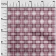 thumbnail image 2 of oneOone Silk Tabby Pink Fabric Check Craft Projects Decor Fabric Printed By The Yard 42 Inch Wide, 2 of 5