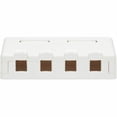 thumbnail image 4 of Tripp Lite Surface-Mount Box for Keystone Jacks, 4 Ports, White, 4 of 6