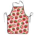 thumbnail image 5 of Uemuo Cute Strawberry Printed Bib Apron, Adjustable , Water and Oil Resistant, Cooking Kitchen Chef Apron for Women Men, 5 of 5