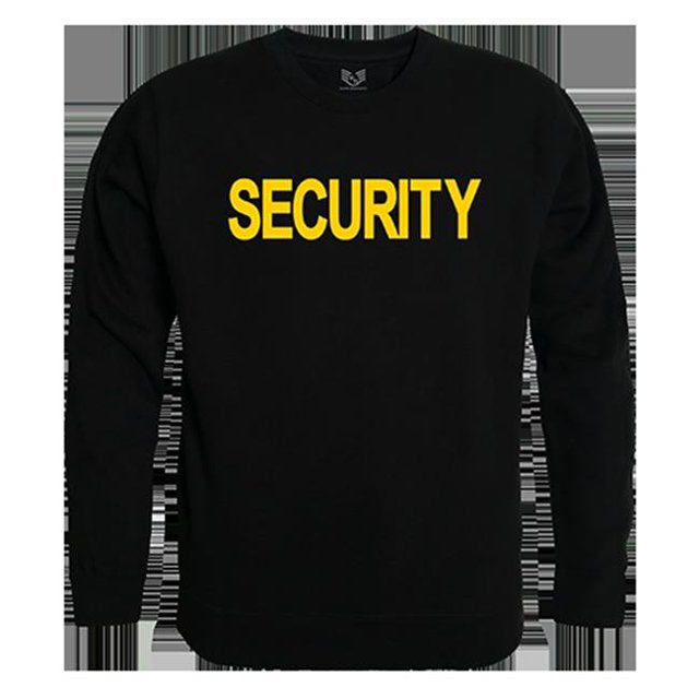 Rapid Dominance RS3-SE2-BLK-01 Security 2 Graphic Crew Neck Sweatshirt, Black - Small