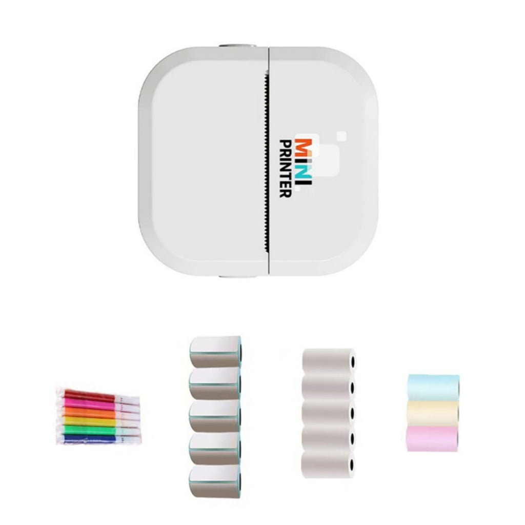 High Definition Portable Label Printer For Students Homework Sticker With OCR Wireless Scanner Rechargeable Battery