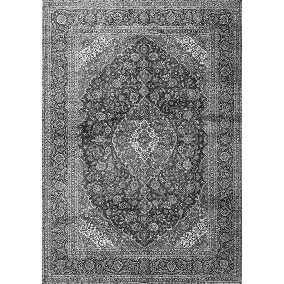 Ahgly Company Indoor Rectangle Persian Gray Traditional Area Rugs, 3' x 5'