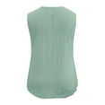 thumbnail image 4 of JDEFEG Basic Camisoles Womens Plus Size Plus Size Trim V Neck Sleeveless Women's Tank Top Basic Tank Shirt Camisole Tops for Women Built in Bra Green Size Xl, 4 of 5
