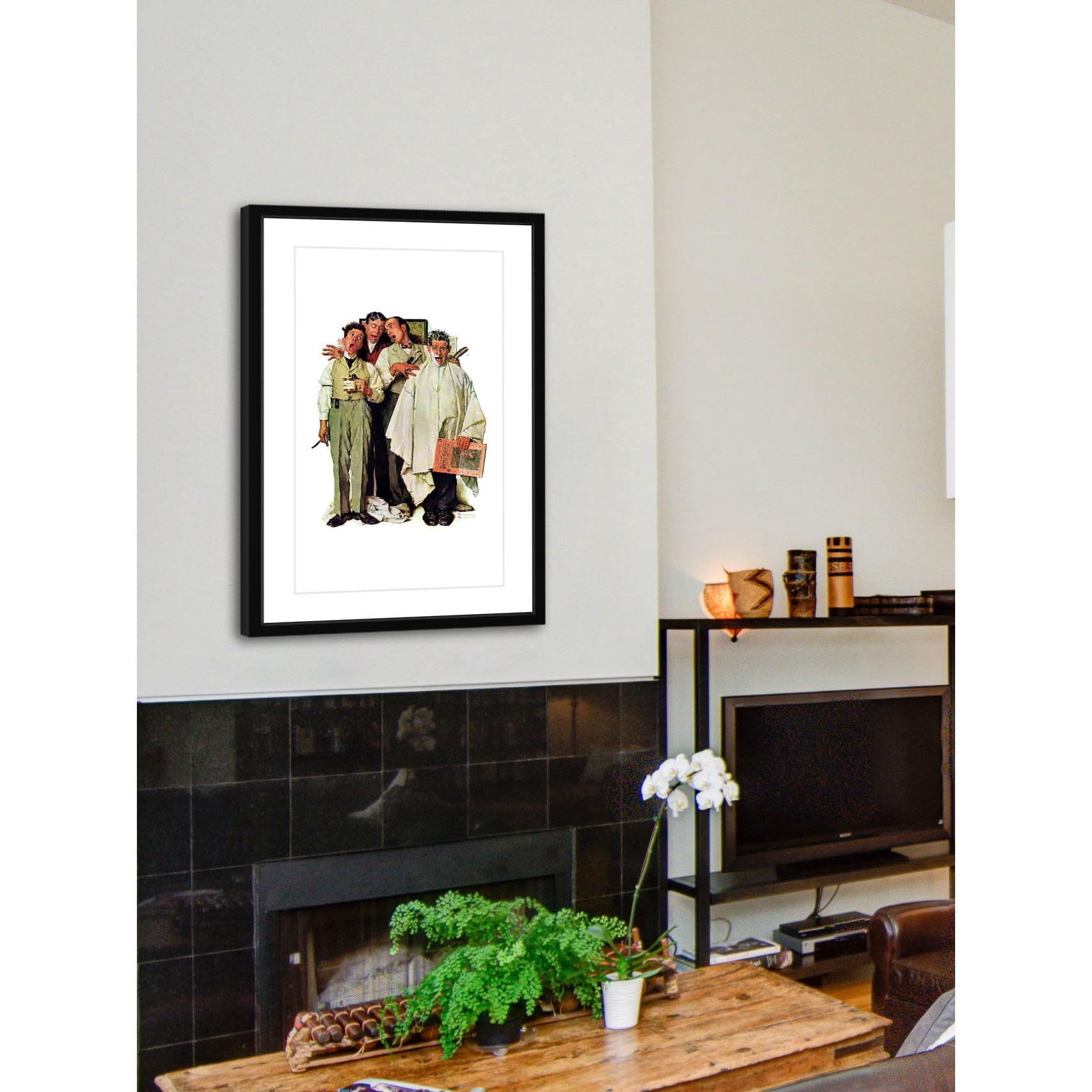 MARMONT HILL Norman Rockwell 'Barbershop Quartet'  Framed Art Print - Multi-Color 16 x 24