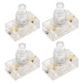 thumbnail image 5 of Uxcell U-F-O Tipo Lámpara Iluminación Control de Pie Latching ON/OFF Interruptor de Pie de Nylon Claro 4 Pcs, 5 of 5