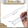 thumbnail image 2 of 6Pack Cabinet Door Protector, 18" x 1/2" Edge Guard Slip-on Drawer Edge Protector for 5/16"- 1/2" Thick Kitchen Cabinets Door, Clear, 2 of 6