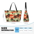 thumbnail image 4 of Xecao Colorful Hawaii Palms for versatile beach bag for women includes zipper pockets and waterproof material, ideal for vacations and adventures., 4 of 7