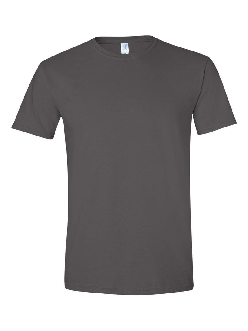 Gildan - Softstyle T-Shirt - 64000 - Charcoal - Size: L - Walmart.com