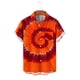 thumbnail image 3 of Ceisia Men's Slim-Fit Spiral Tie-Dye Short Sleeve Button-Down Shirt Orange XXL Gifts, 3 of 6