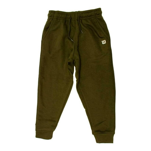 Jogger Wilson para Niño con Elástico en Cintura y Tobillos Bolsillos Enfrente Verde Talla 6