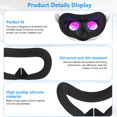 thumbnail image 2 of Yuhsdv Silicone VR Face Cover Sweatproof Mask Face Pad for Meta Quest 3S Headset(Black), 2 of 6