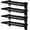 Black, variant on Slatwall Shelves 24x10 Inch, Slatwall Accessories for Retail, Garage, Home Storage, Heavy Duty Slat Wall Hanging Shelf (4, Black)