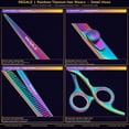 thumbnail image 2 of Regale Barber Supply Professional Rainbow Titanium Hair Cutting Shear Set | 5-Piece Barber Kit, 2 of 8