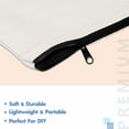 thumbnail image 4 of Paquete de 8 estuches de lona para lápices, bolsas con cremallera para bricolaje, artículos de tocador estacionarios, bolsas de maquillaje en blanco, bolsas multifunción brillar Electrónica, 4 of 5