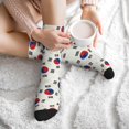 thumbnail image 7 of Men's South Korean Flag Novelty Athletic Socks Women's Digital Printing Funky Patterned Crew Socks, 7 of 7
