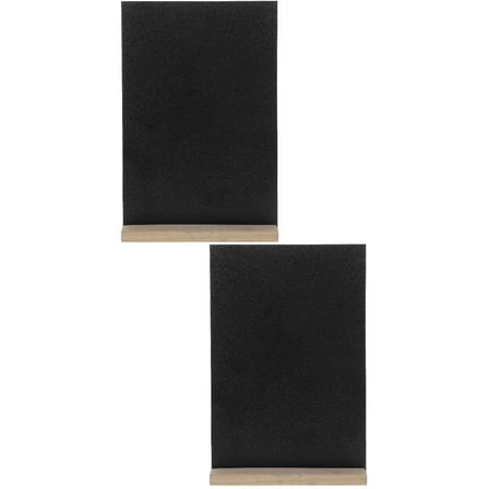 GOOHOCHY 2 Pieces Mini Small Wooden Blackboard Base Chalkboard Office 22.00X15.30X0.30CM