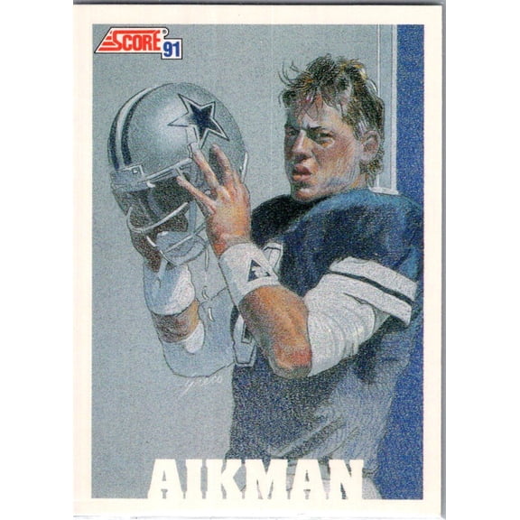 Collectible 1991 Score Troy Aikman #631 Dallas Cowboys Football Card Dallas Cowboys NFL Football Trading Card