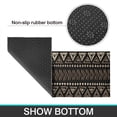 thumbnail image 6 of Brown Geometric Triangle Square Pattern Kitchen Rugs Sets Of 2,Anti Fatigue Kitchen Mat Rugs Non Slip Washable,Decorative Kitchen Floor Mats for Kitchen,Sink,Laundry,17"x30"+17"x47", 6 of 7