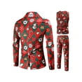 thumbnail image 2 of Franhais Men Christmas Suit Funny Long Sleeve Single Breasted Jacket with Vest Pants Set Formal Outfit, 2 of 9