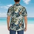 thumbnail image 6 of Goofa Hawaiian Style Hawaiian Shirt for Men, Unisex Summer Beach Casual Short Sleeve Button Down Shirts,Aloha Tropical Floral print shirt-Small, 6 of 9