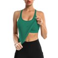 thumbnail image 4 of Alove Women's Racer Back Stretchy Tank Top With Shelf Bra Square Back Yoga Workout Tank Top, 4 of 6