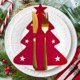 thumbnail image 2 of 4 piezas de bolsas para cubiertos de árbol de Navidad, funda para cuchillos, tenedores, decoración de mesa, organizador de vajilla de Año Nuevo, 2 of 5