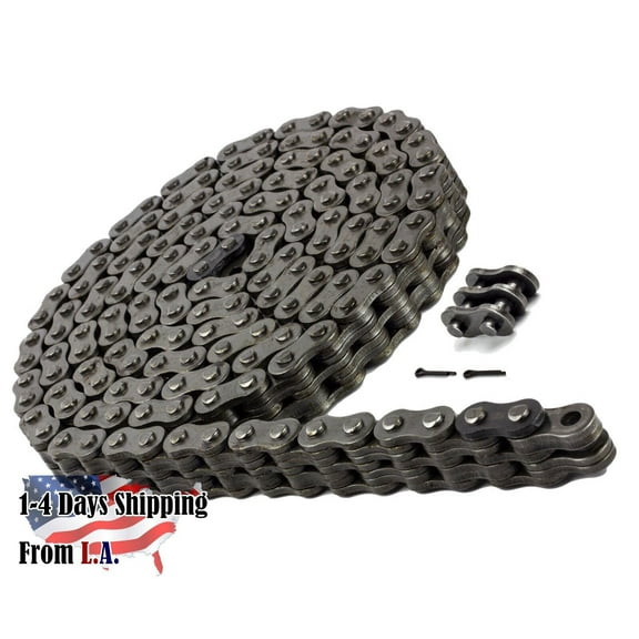Jeremywell BL634 Leaf Chain 10 Feet for Forklift Masts,Hoisting with 1 Connecting Link