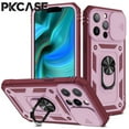 thumbnail image 1 of PKCASE Push Window Phone Case For iPhone 16 15 14 Pro Max 360 Degree Rotate Stand Shockproof Cover For iPhone 13 14 15 Plus tzw, 1 of 7