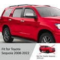 thumbnail image 6 of Voron Glass In-Channel Extra Durable Rain Guards for Toyota Sequoia 2008-2022, Window Deflectors, Vent Window Visors, 4 Pieces - 200583, 6 of 8