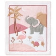 thumbnail image 4 of The Peanutshell Organic Cotton Crib Bedding Set for Baby Girls, Safari Oasis, 4 Pieces, 4 of 7