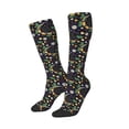 thumbnail image 2 of Balery Snake And Flower Printed Novelty Socks Men's Women's Crew Socks Sports Socks Knee High Socks Cotton Socks Quirky and Cool Socks, 2 of 9