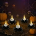 thumbnail image 4 of Kyusrd 12pcs Halloween Candle Lantern Small Tea Candle Pumpkin Candle Ghost Festival Halloween Candle Lantern Night Light, 4 of 6