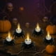 thumbnail image 4 of 12pcs Halloween Candle Lantern Small Tea Candle Pumpkin Candle Ghost Festival Halloween Candle Lantern Night Light, 4 of 6