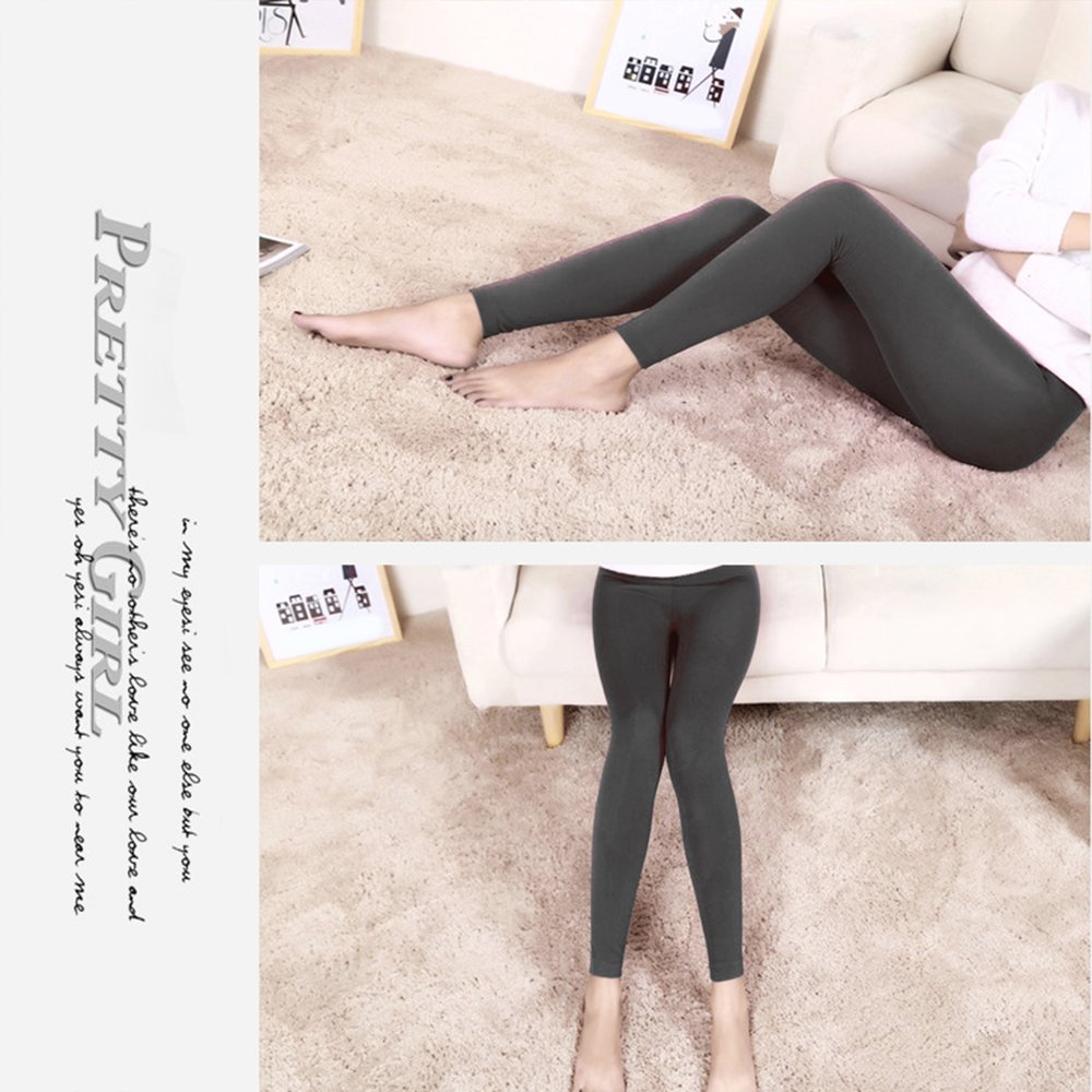 High Elastic Leggings Lady Women Solid 