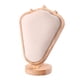 thumbnail image 5 of Expositor de collares, expositor de joyas, busto, accesorios de mujer, maniquí, modelo, Gamuza beige, 5 of 9
