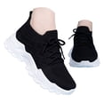 thumbnail image 3 of GHIIYER Chaussures Décontractées pour Femmes Espadrilles pour Femmes Chaussures à Plateforme Rehaussantes avec Maille Respirante à Lacets Chaussures de Marche Extérieur, 3 of 6