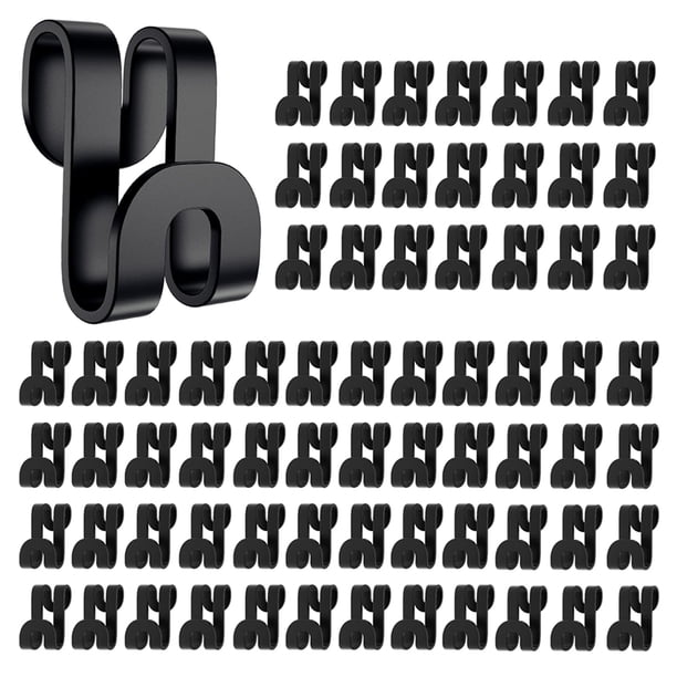 Bearachild Ganchos de conector para colgar ropa, armario de resina, abrigo colgante, chaqueta, extensor en cascada, juego de soporte de Type2 NO2