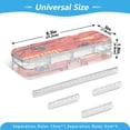 thumbnail image 3 of Plastic Pencil Box Large Capacity Pencil Boxes Clear Boxes with Snap-Tight Lid Stylish Office Supplies Storage Organizer Box Red Cute Halloween Many Icons, 3 of 7