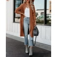 thumbnail image 3 of LAICAIW Women Long Sleeve Open Front Knit Cardigans Casual Loose Oversized Cardigan Sweater Solid Color Knitted Coat, 3 of 7