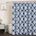 thumbnail image 1 of Yesfashion Shower Curtain with Quatrefoil Design, Geometric Printed Shower Curtain, Cotton Blend Shower Curtain for Bathroom, 1 of 7