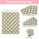 thumbnail image 3 of Uxcell 100Pcs Bolsas de Papel Kraft para Dulces, 7" x 5" Bolsas de Regalo Planas a Prueba de Grasa, Puntos Grises, 3 of 6