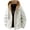 White, variant on Men's Color Block Hooded Windbreaker Jackets with Contrast Drawstring Zip Up Long Sleeve Casual Outerwear