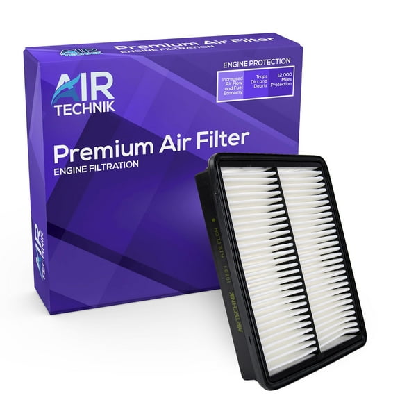 AirTechnik CA10881 Replacement Engine Air Filter  Fits 2012-2017 Hyundai Azera, 2010-2012 Santa Fe, 2011-2014 Sonata, 2013-2015 Kia Optima, 2014-2016 Cadenza, 2011-2013 Sorento - 28113-2P100