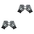 thumbnail image 3 of Qarigey 1 par de guantes de invierno para niños, guantes para niños, cómodos, cálidos, para manualidades, cubiertas para manos, cubiertas para dedos Negro+Camuflaje 2piezas Qarigey  CBP331288, 3 of 6