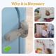 thumbnail image 2 of 2 pcs Child Safety(Gray) Refrigerator Lock, Child Safe Refrigerator Freezer - Fridge Lock for Child Safety, 2 of 5